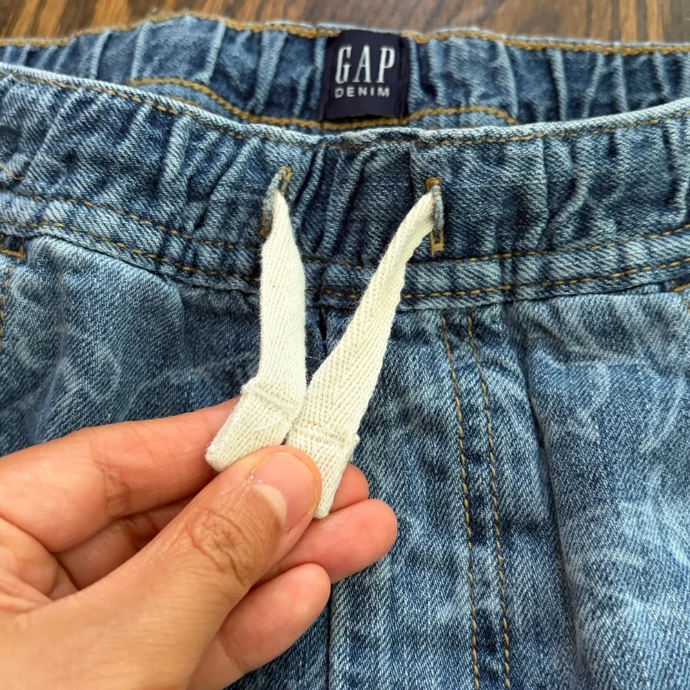 GAP KIDS Light Blue Denim Pull-On Shorts